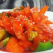 GAMBAS REBOZADA CON SALS